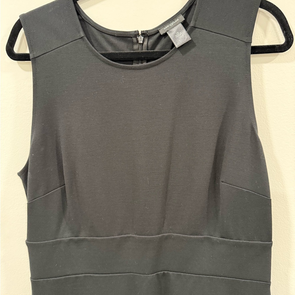 Ann Taylor Classic Black Sleeveless Dress